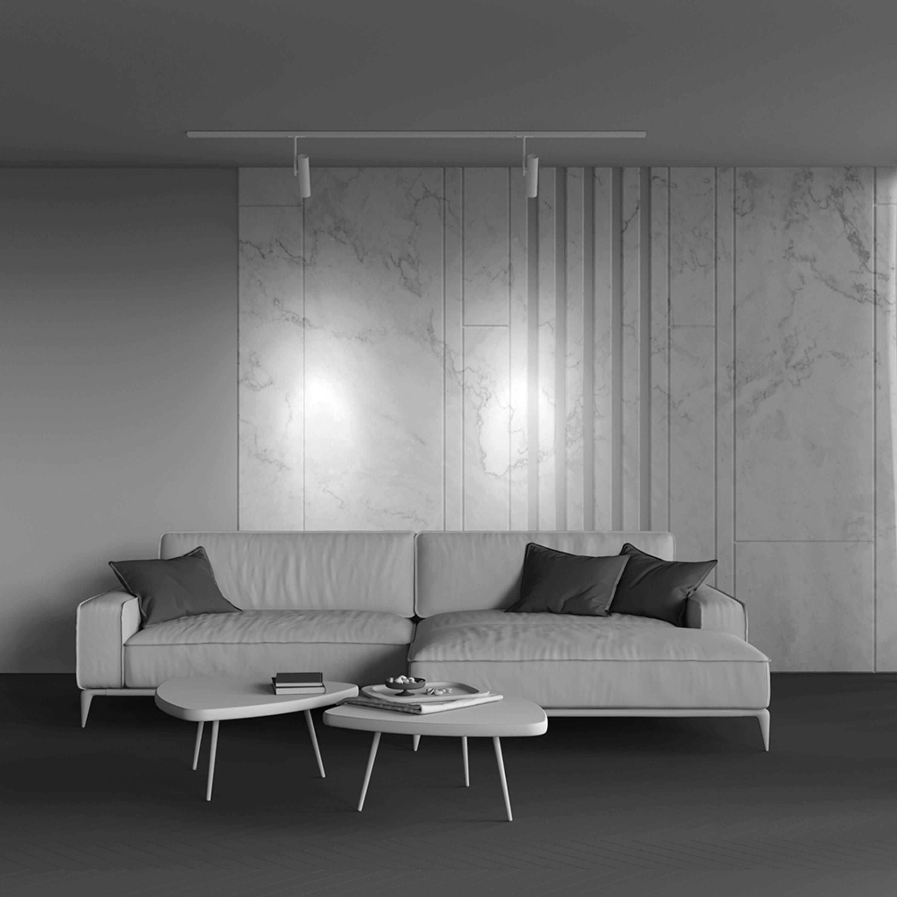 Schienensystem-strahler Elti - Weiß, Basics, Metall (8,1/28/20cm) - MAYTONI