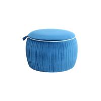 Hocker Adoree Bau B: 63 Cm - Blau, Design, Textil (63cm) - Kayoom