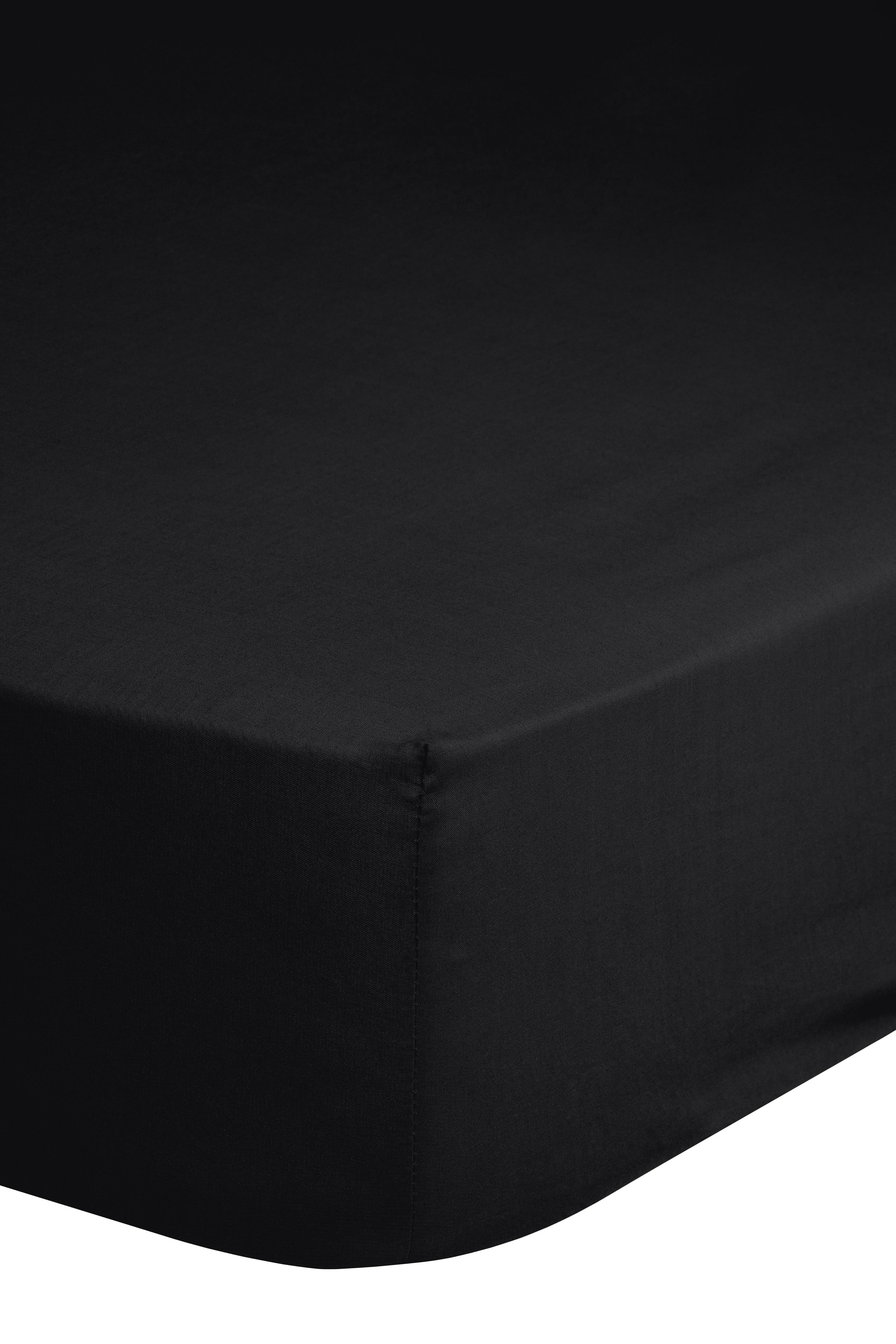 Elastické Prostěradlo Jersey 140x200cm Bavlna - černá, Basics, textil (140/200cm) - MID.YOU