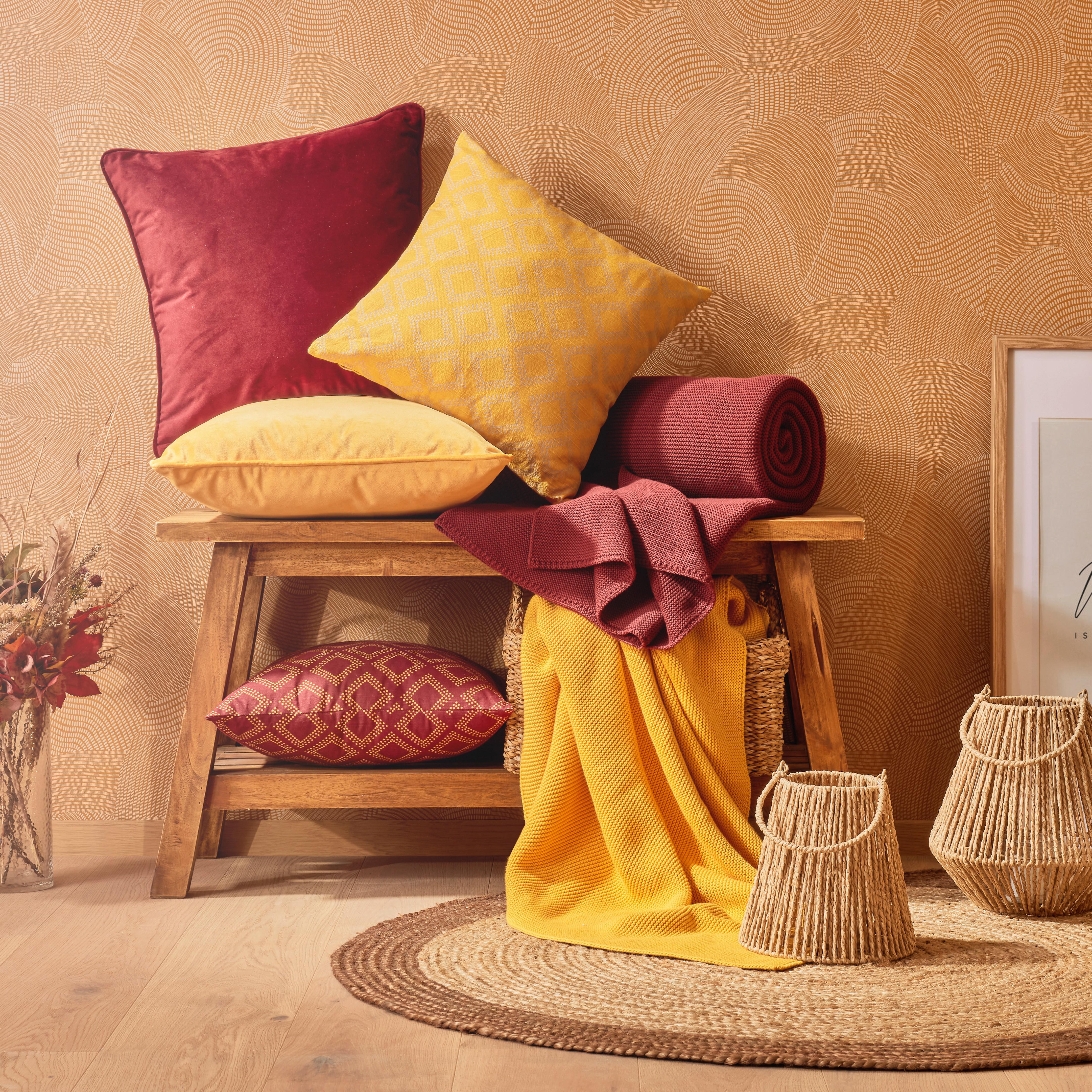 Dekorační Polštář Ornament, 40/40cm, Červená - červená, Lifestyle, textil (40/40cm) - Modern Living