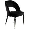 Stuhl-Set Courtney 525 - Silberfarben/Schwarz, MODERN, Textil/Metall (58/83/56cm) - Kayoom