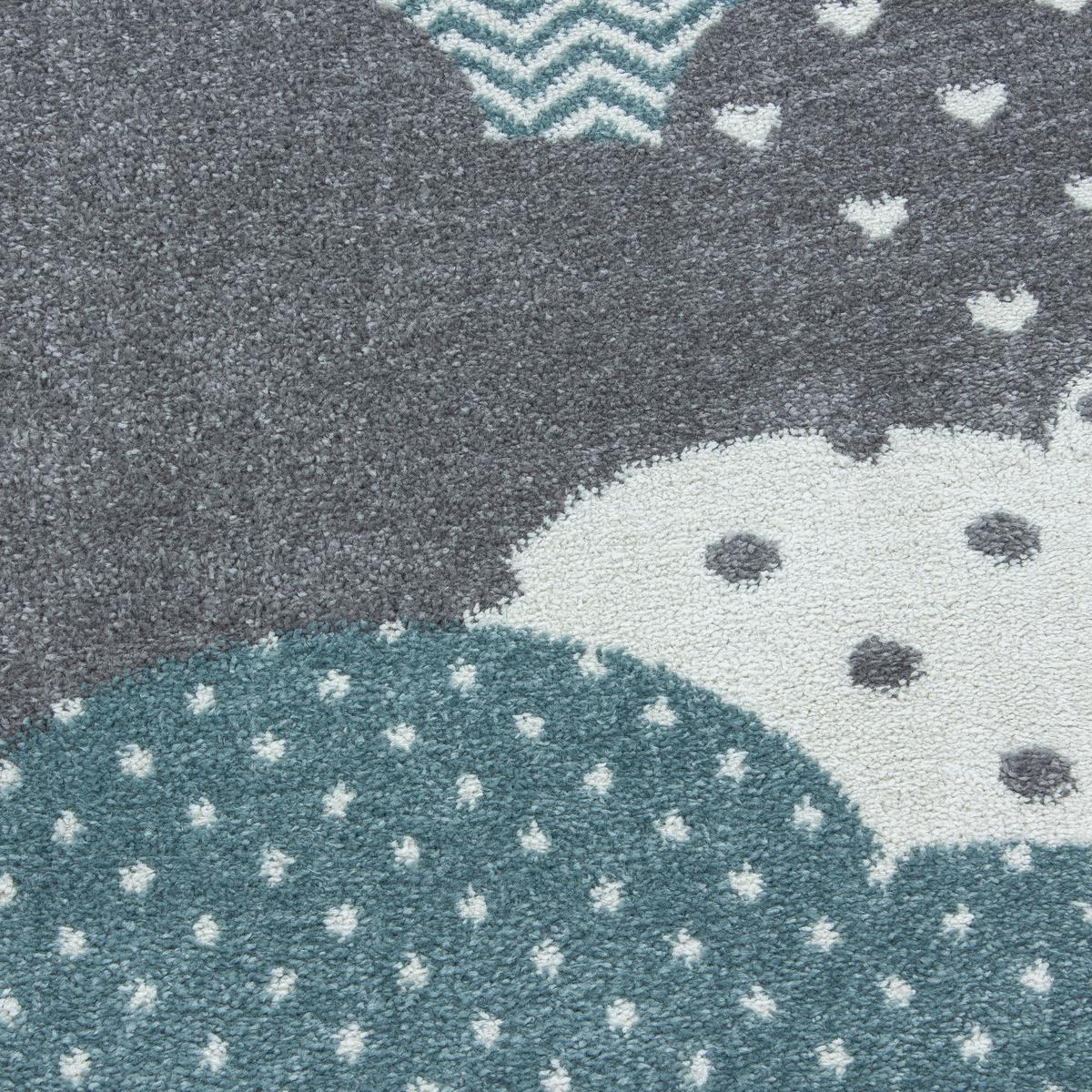 Kinderteppich Wolken Blau Bambi 80x150 cm - Blau, Trend, Textil (80/150cm) - Ben'n'jen