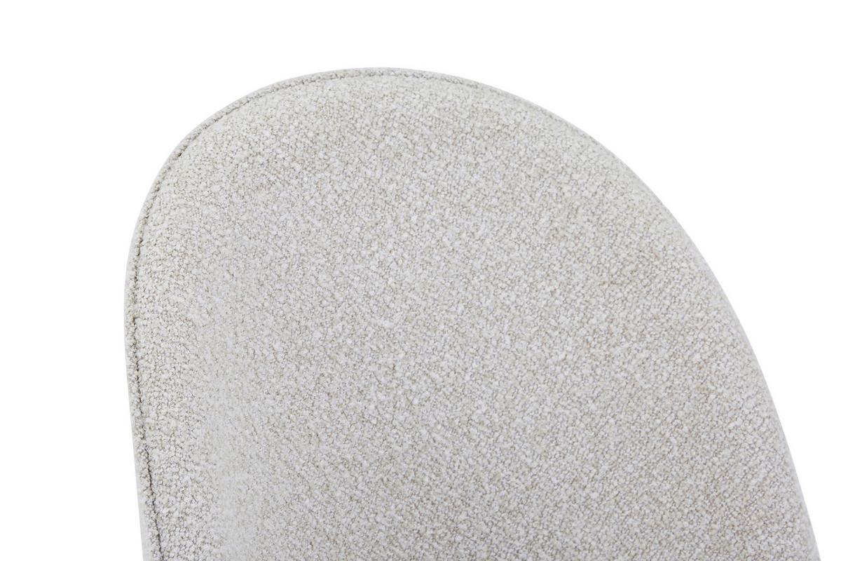Vierfußstuhl Wando Textil Beige Gepolstert - Beige, Trend, Textil/Metall (53/84/54cm)