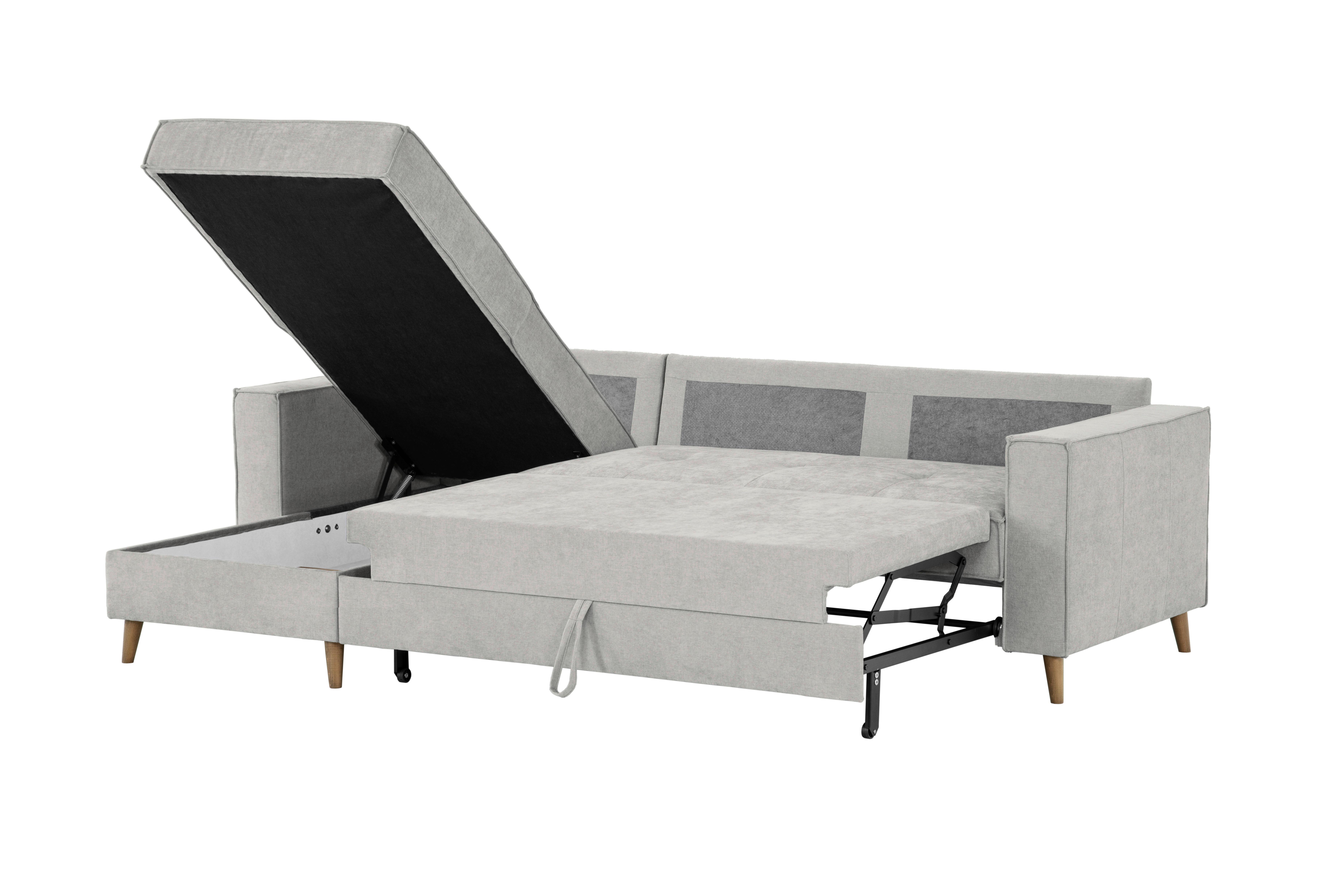 Ecksofa Bergen Taupe S: 257 cm - Taupe, Design, Textil (257/159cm) - MID.YOU
