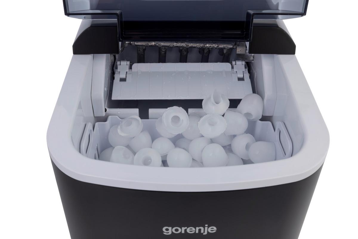 EISWÜRFELMASCHINE 120W - Schwarz, Basics, Kunststoff/Metall (32,3/36,3/24,8cm) - Gorenje