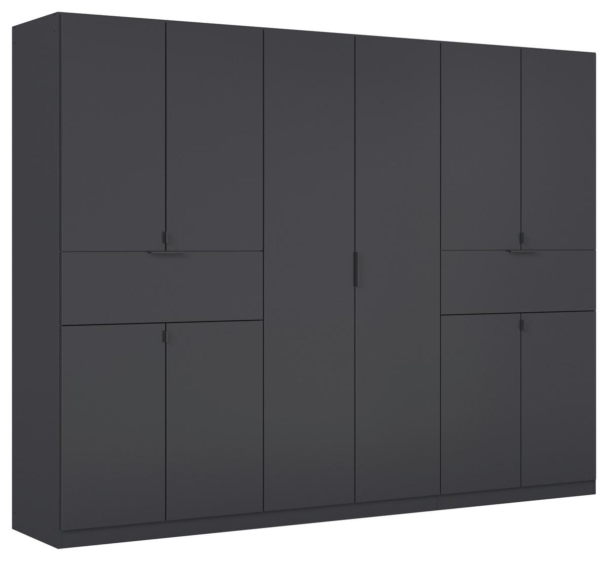 Drehtürenschrank 71 cm Ticao Grau - Grau, MODERN, Holzwerkstoff (271/210/54cm) - Rauch Möbel