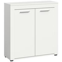 Highboard Jam Weiß B: 80 Cm - Schwarz/Weiß, Design, Holzwerkstoff (80/88/35cm) - MID.YOU