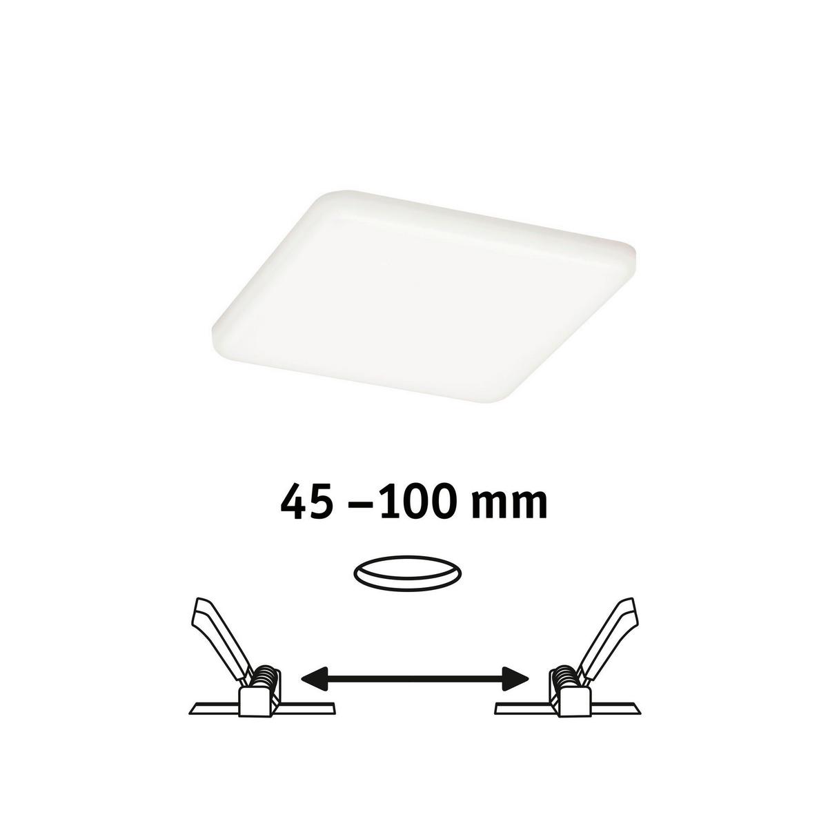 LED-Paneel L: 12,5 cm 92397 - Weiß, LIFESTYLE, Kunststoff (12,5/12,5/1cm) - Paulmann
