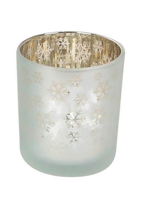 Windlicht Amalie - Silberfarben/Goldfarben, KONVENTIONELL, Glas (7/8cm) - Luca Bessoni