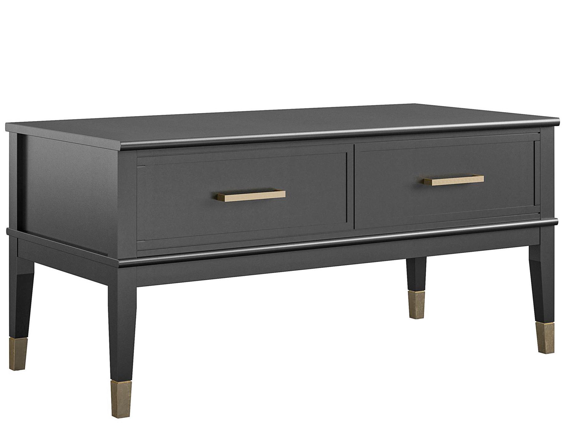 Couchtisch Westerleigh Schwarz B: 106 cm - Schwarz, Design, Holzwerkstoff/Metall (106/52/51cm) - MID.YOU