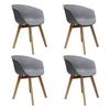 Armlehnstuhl-set Noan - Naturfarben/Grau, MODERN, Holz/Kunststoff (60/78,5/44cm) - MID.YOU