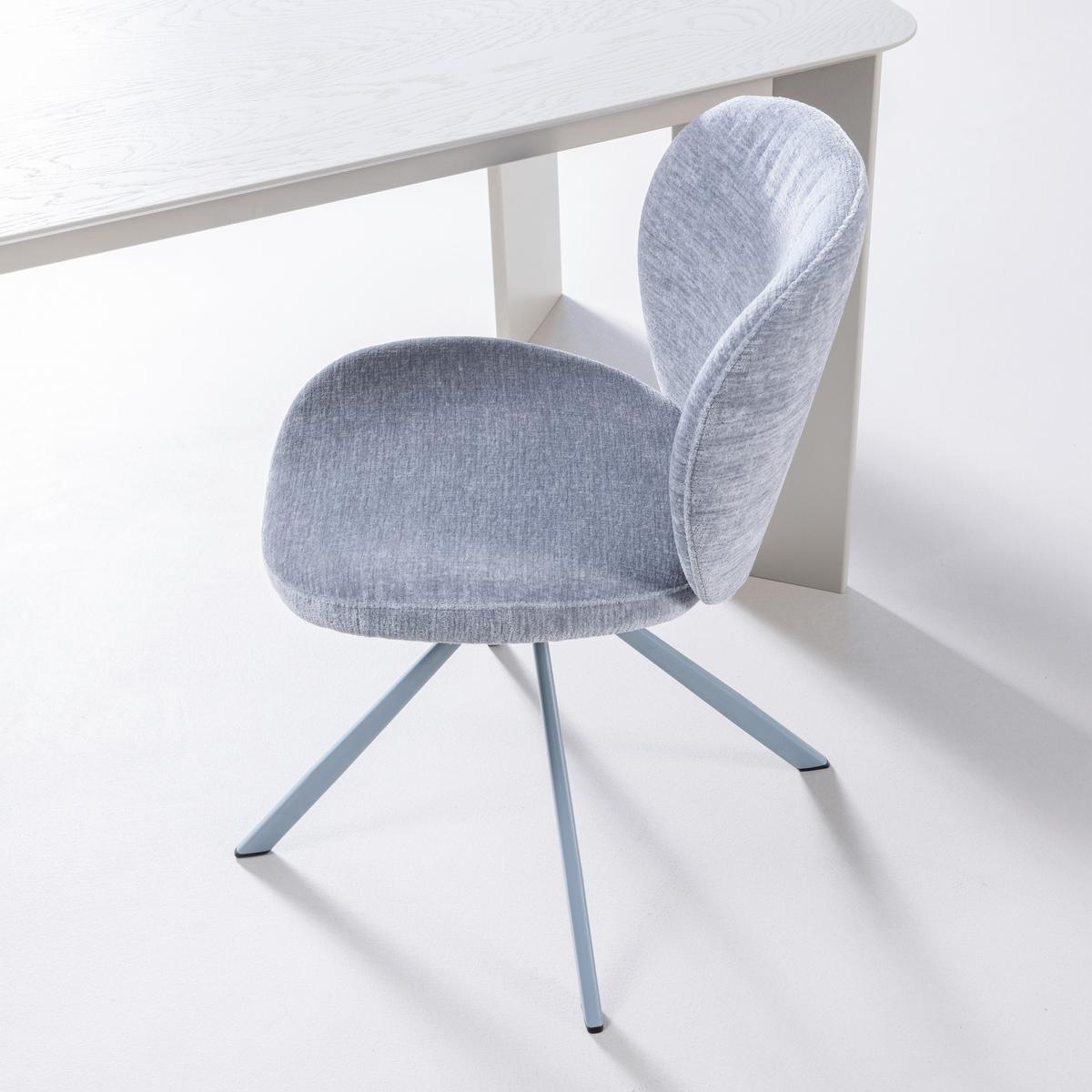 STUHL-SET Femke Blau B: 58cm - Blau, MODERN, Textil/Metall (58/80/65cm) - Livetastic