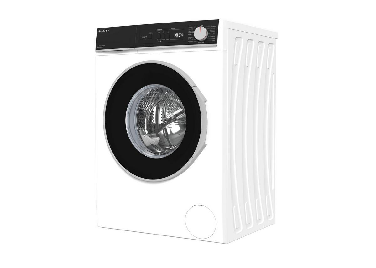 Waschmaschine ES-NFA814BW1NA-D E, EEKL: A, Füllmenge 8 kg - Schwarz/Weiß, Trend, Kunststoff (59,7/84,5/52,7cm)