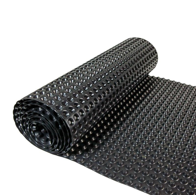 Hochbeet-abdeckung Kunststoff Noppenfolie 650x90 Cm Schwarz - Schwarz, Basics, Kunststoff (650/90cm)