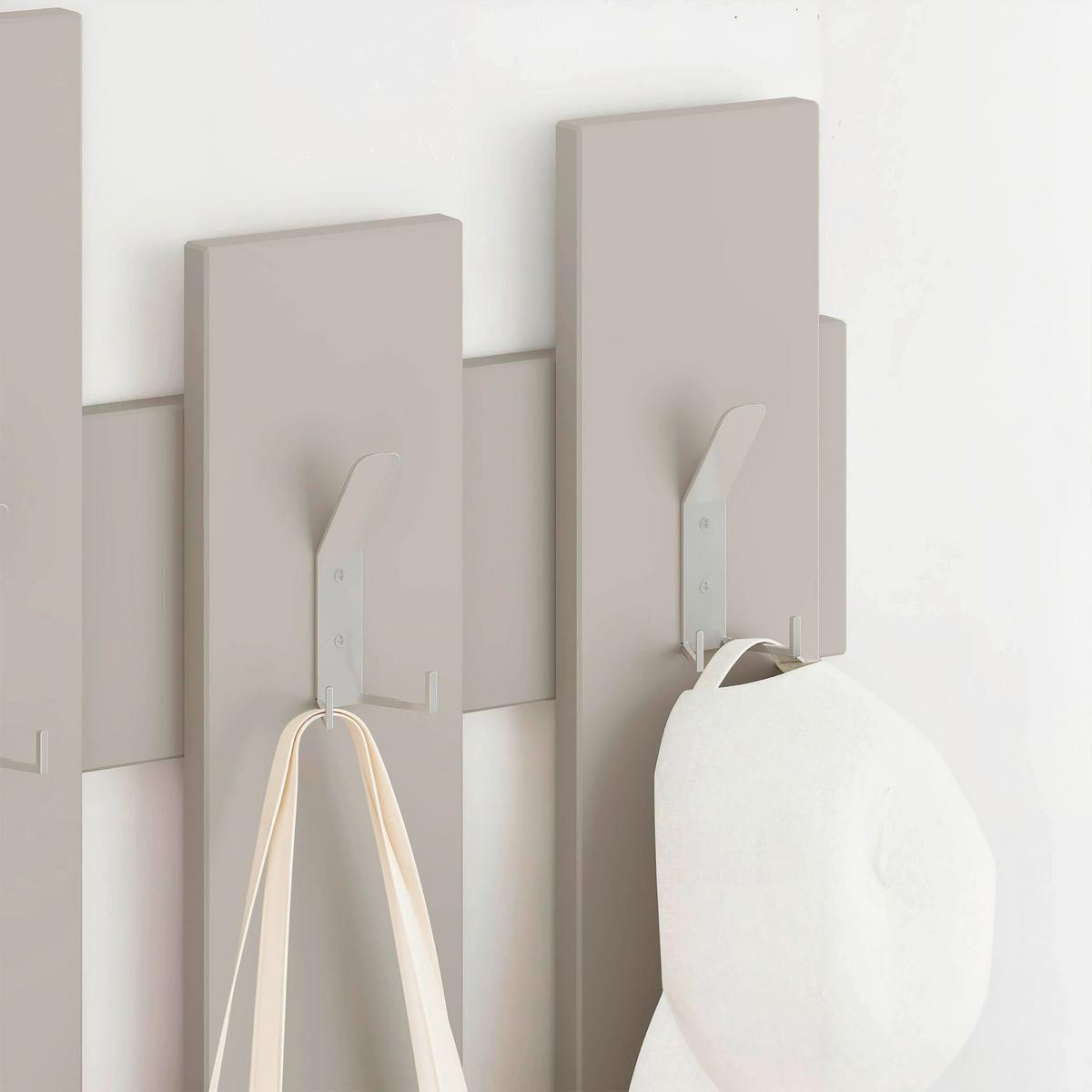 Wandgarderobe Wave Hanger Sanfarben B: 64 Cm - Sandfarben, Design, Holzwerkstoff (64/81/4cm) - Livetastic