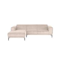 Ecksofa Erno Beige S: 262 Cm - Beige/Schwarz, Design, Textil (262/183cm) - MID.YOU