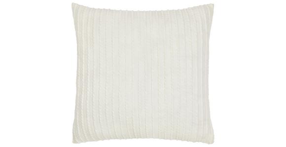 Zierkissen Sieglinde 43x43 cm Polyester Creme mit Zipp - Creme, ROMANTIK / LANDHAUS, Textil (43/43cm) - James Wood