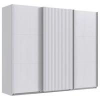 Schwebetürenschrank Andorra Weiß B: 300 cm - Weiß, MODERN, Holzwerkstoff (300/216/65cm) - MID.YOU