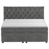 Boxspringbett Swing 19 Graphitfarben 160x200 Cm H3 - Schwarz/Graphitfarben, ROMANTIK / LANDHAUS, Textil (164/121/212cm) - James Wood