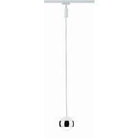 Schienensystem Urail Hängeleuchte 95458 Kugelform - Chromfarben/Weiß, Design, Metall (8,7/130cm) - Paulmann