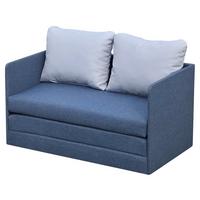 Ifjúsági És Gyermekkanapé Emma - kék/szürke, Konventionell, textil (105/55/60cm)