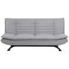 2-Sitzer-Sofa Mit Schlaffunktion Faith Hellgrau - Hellgrau/Schwarz, Design, Textil (196/91/98cm) - MID.YOU