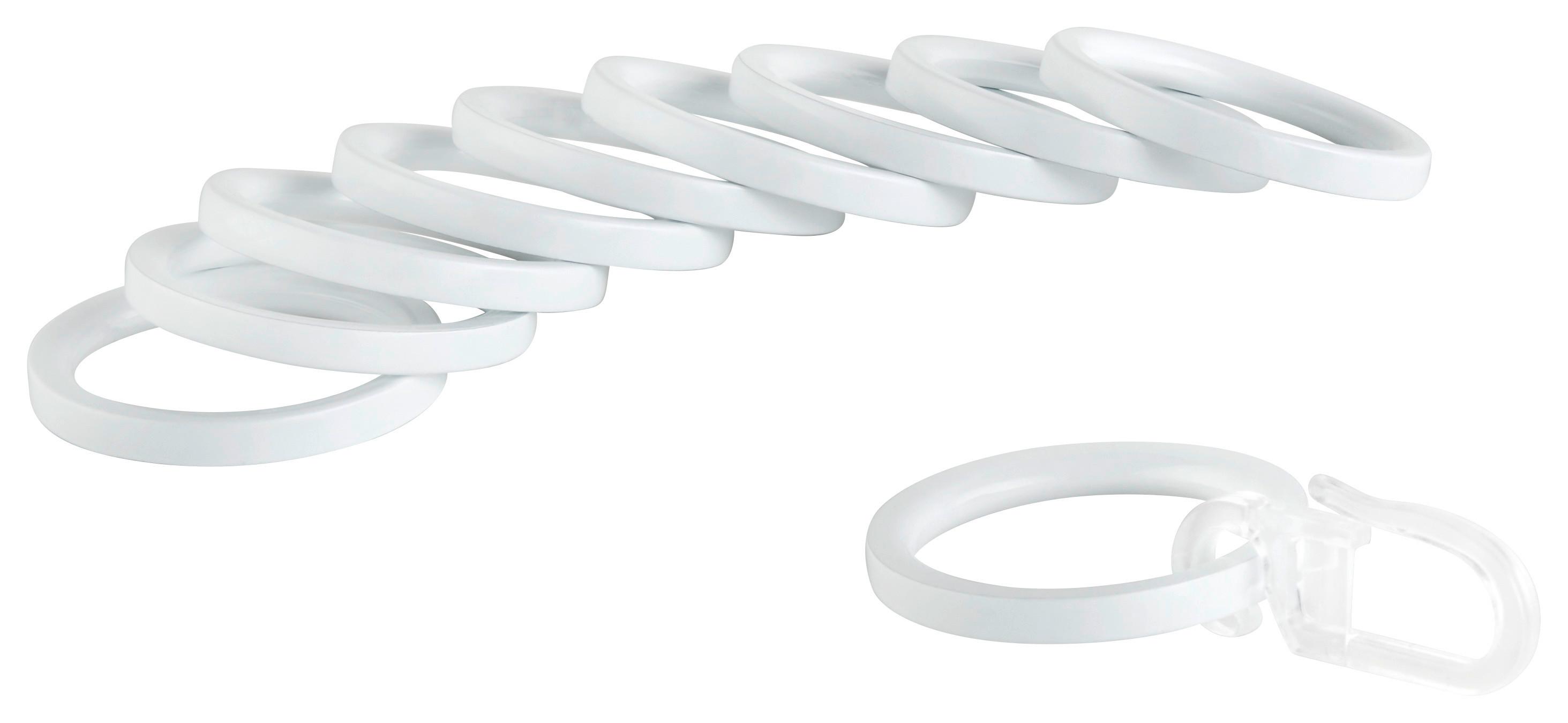 SADA KROUŽKŮ RINGESET FÜR RILLCUBE - bílá, kov (16cm) - Modern Living