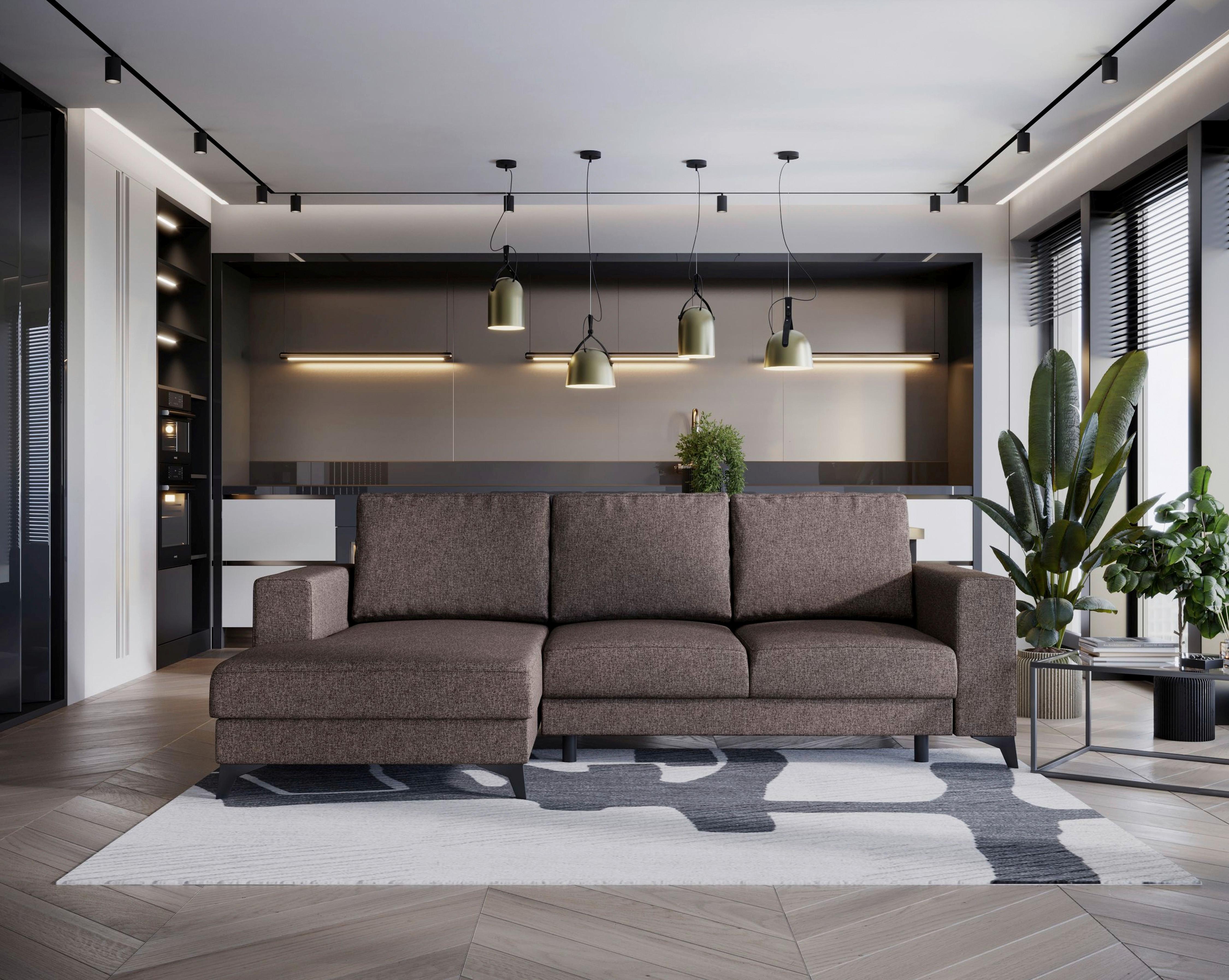 Harvey Braun S: 156x244 Cm - Schwarz/Braun, Design, Textil (156/244cm) - Livetastic