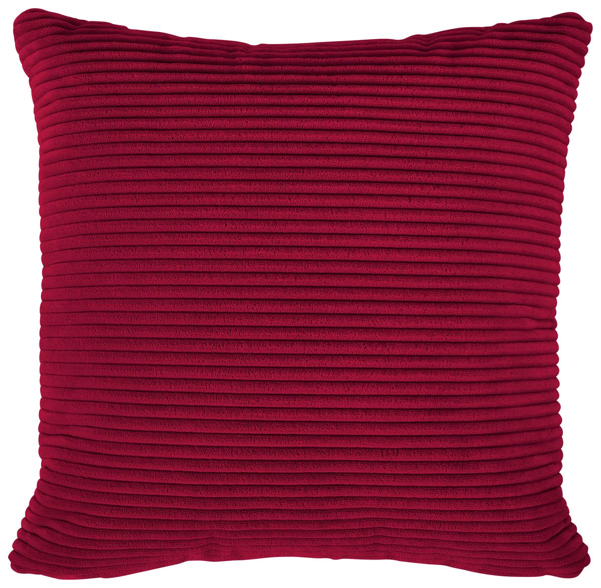 Ecksofa Pearl - Rot/Schwarz, Design, Textil (303/196cm) - Livetastic