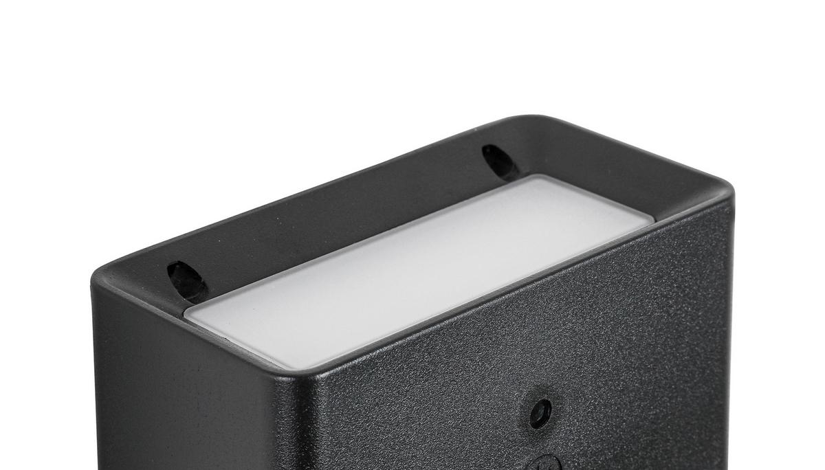 NÁSTĚNNÉ LED SVÍTIDLO TILOU - černá, Moderní, kov/plast (12/6,6/6,5cm) - Mömax