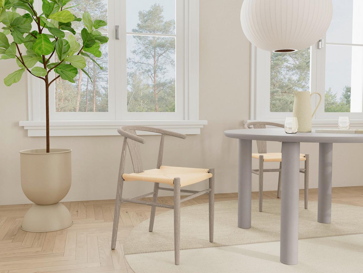 JEDÁLENSKÝ STÔL MAGEE - svetlosivá, Modern, kompozitné drevo (120/75cm) - MID.YOU