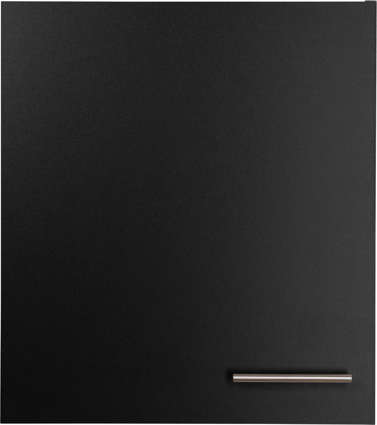 Küchenoberschrank Merle Schwarz, Eiche Dekor B: 50 cm - Eichefarben/Schwarz, Basics, Holzwerkstoff (50/56,1/34,6cm) - Respekta