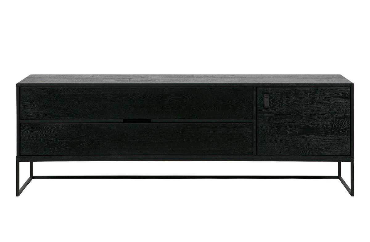 Lowboard Silas Schwarz B: 180cm - Schwarz, Design, Holz (180/60,5/44cm) - Livetastic