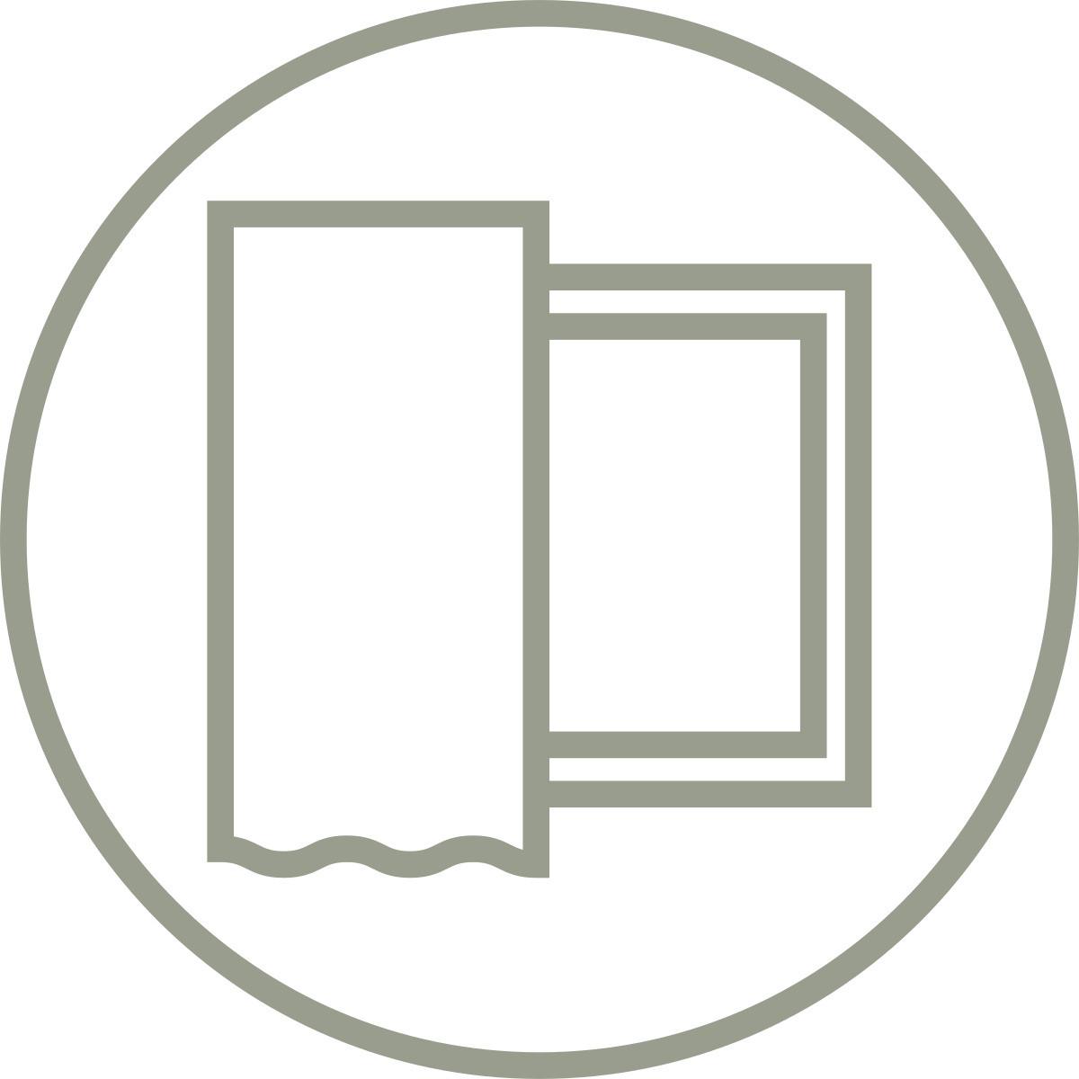 Ösenvorhang Atlantika Weiß B: 140 cm - Weiß, Basics, Textil (140/235cm)