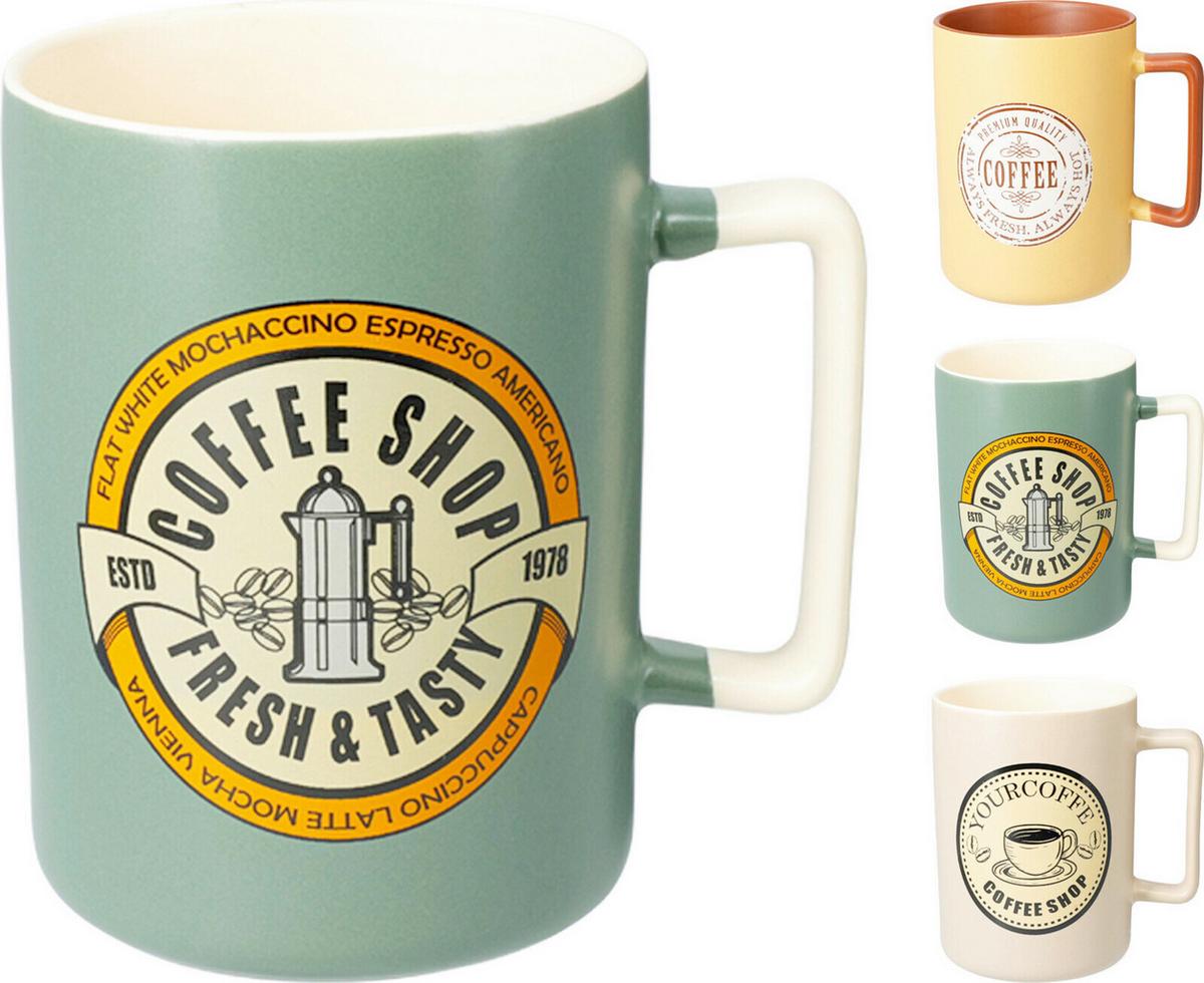 Kávésbögre Kb. 400ml - sárga/fehér, Basics, kerámia (400ml)