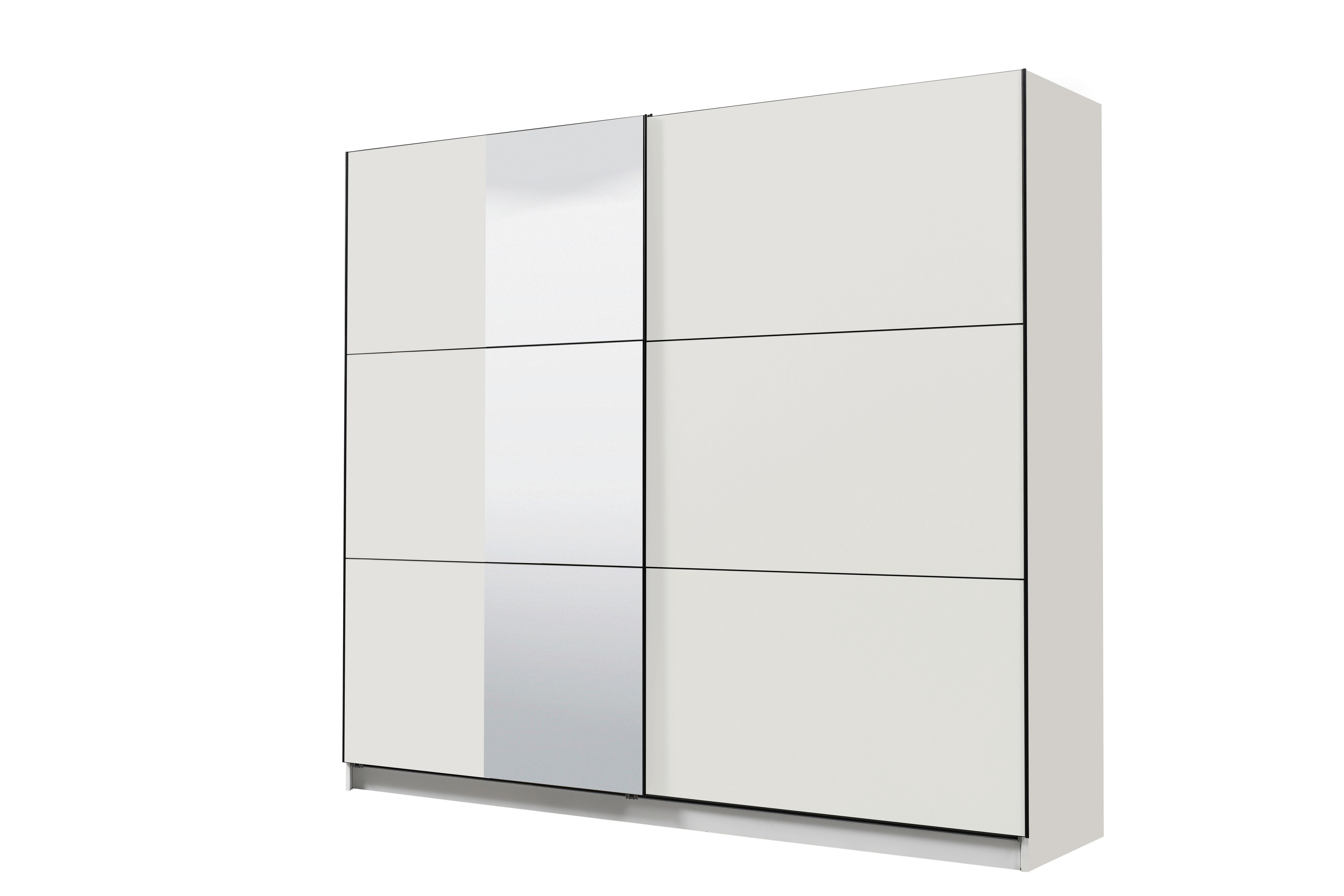 Tolóajtós Szekrény Sierra 236/210 Cm - fehér, Basics, faalapú anyag (236,5/210/62,5cm)