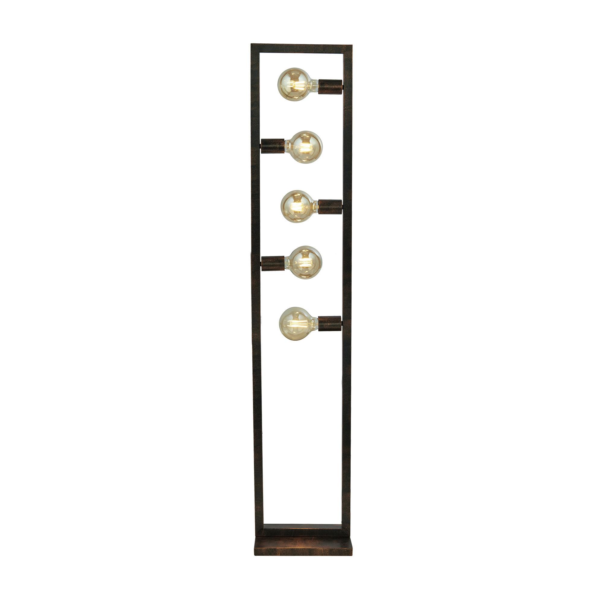 Stehleuchte Eu24101-5ru - Braun, LIFESTYLE, Metall (30/160/15cm)