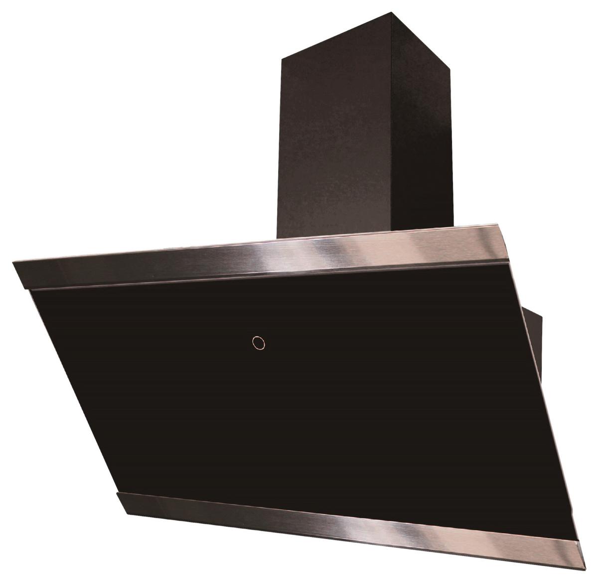 Kopffreihaube Respekta Skala Metall/Glas Schwarz B: 89,5 cm - Schwarz, Trend, Glas/Metall (89,5/74,2-109,2/38,5cm) - Respekta