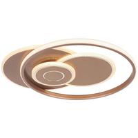 LED stropné svietidlo Marlin - cappuccino, Modern, kov/plast (50/42/5,5cm) - Mömax