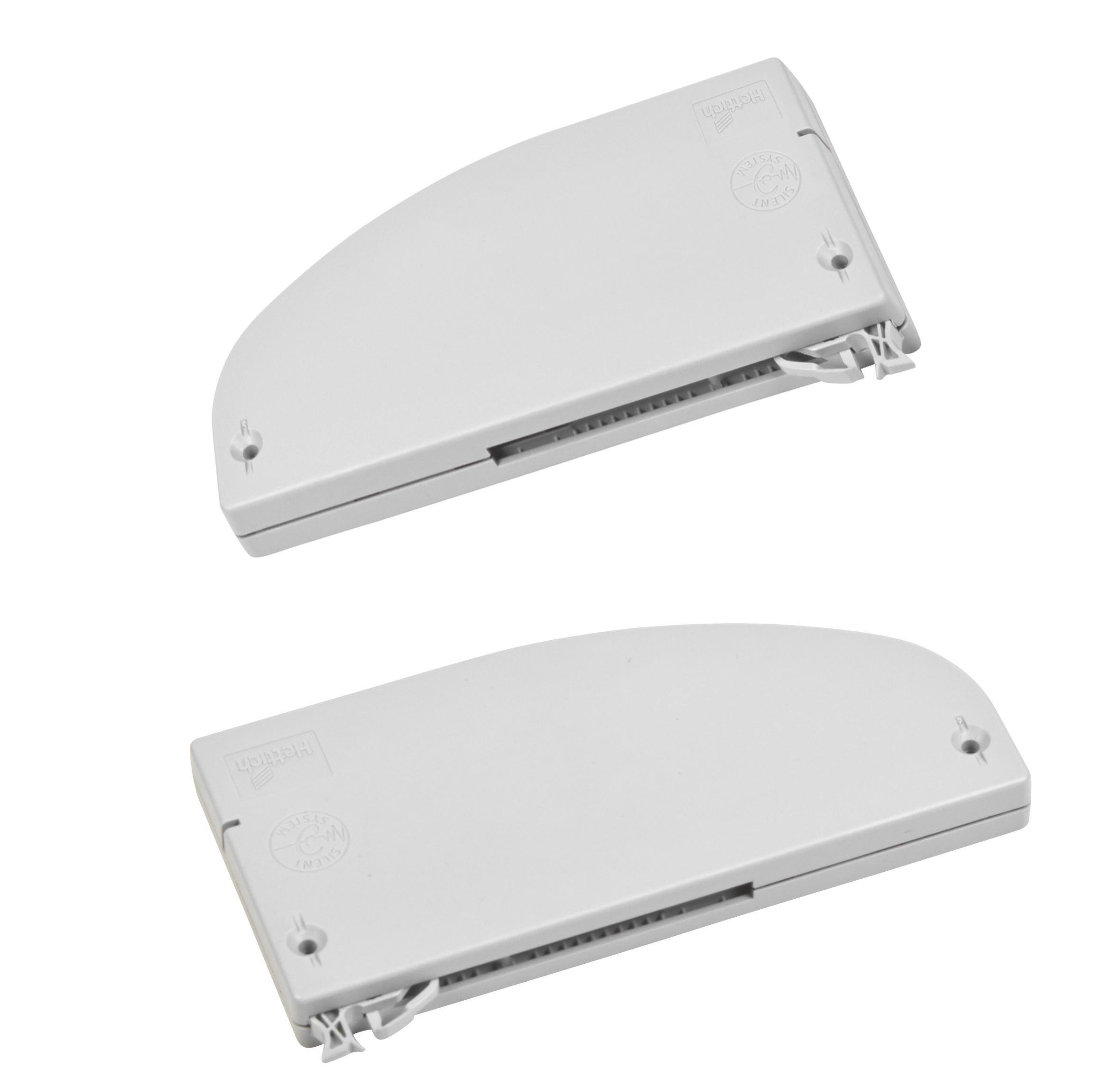 Ajtócsillapító Tolóajtós Szekrényhez - Alu, Műanyag (35/10/13cm)