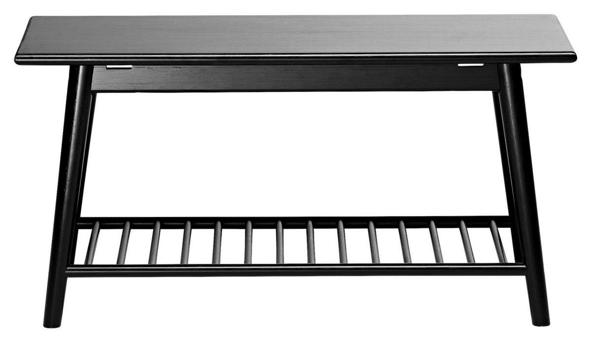 Schuhbank Noble 4168020 - Schwarz, ROMANTIK / LANDHAUS, Holz (90/45/35cm) - MID.YOU