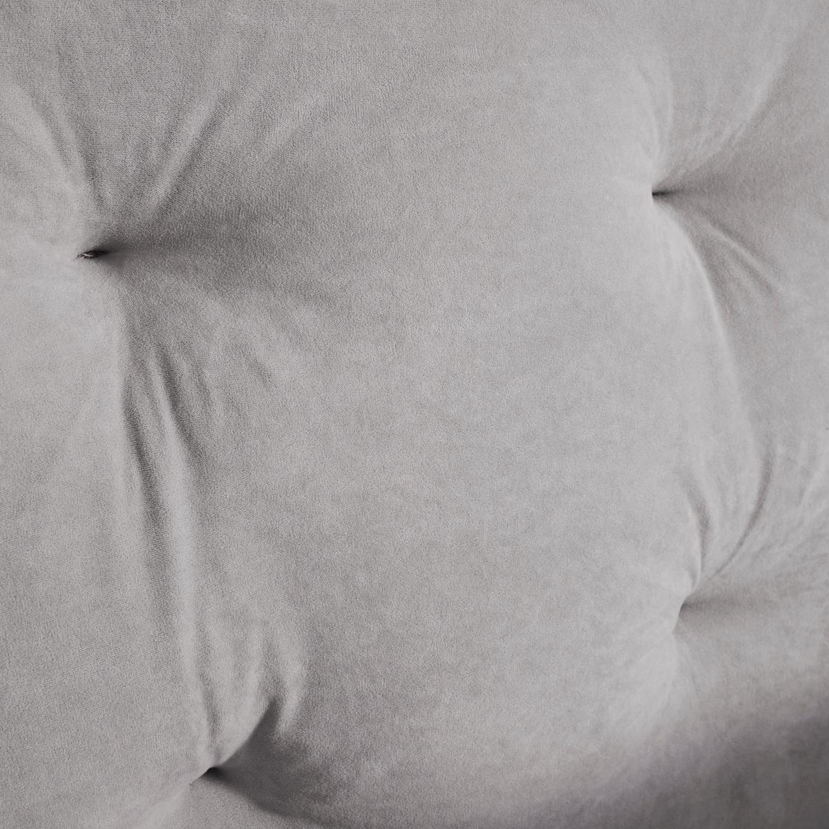 Posteľ s čalúneným čelom Dreamy, 180x200, svetlá sivá - čierna/svetlosivá, Modern, kov/drevo (180/200cm) - P & B