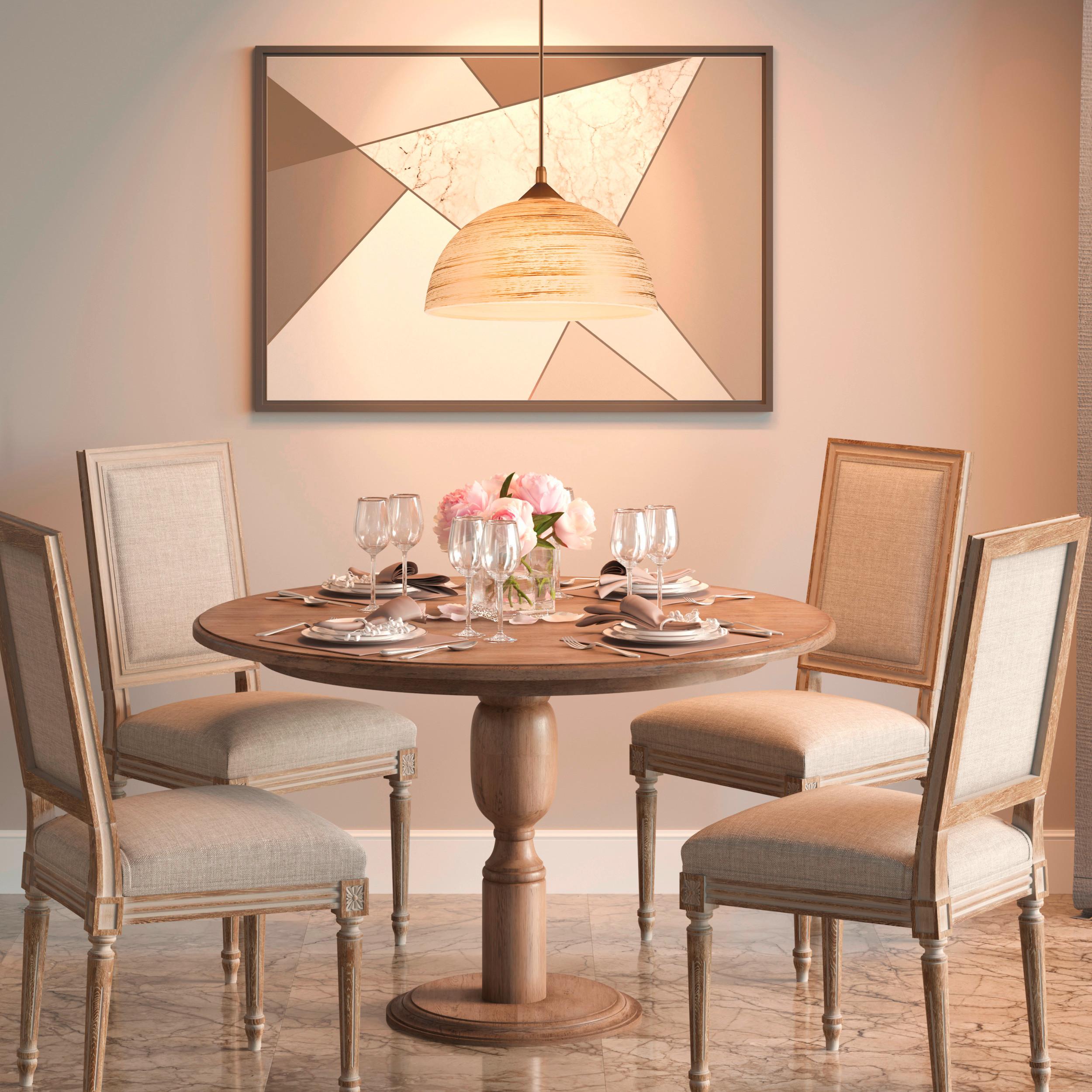 Pendelleuchte Goldfarben D: 30 cm - Goldfarben, Basics, Glas/Kunststoff (30/70cm)