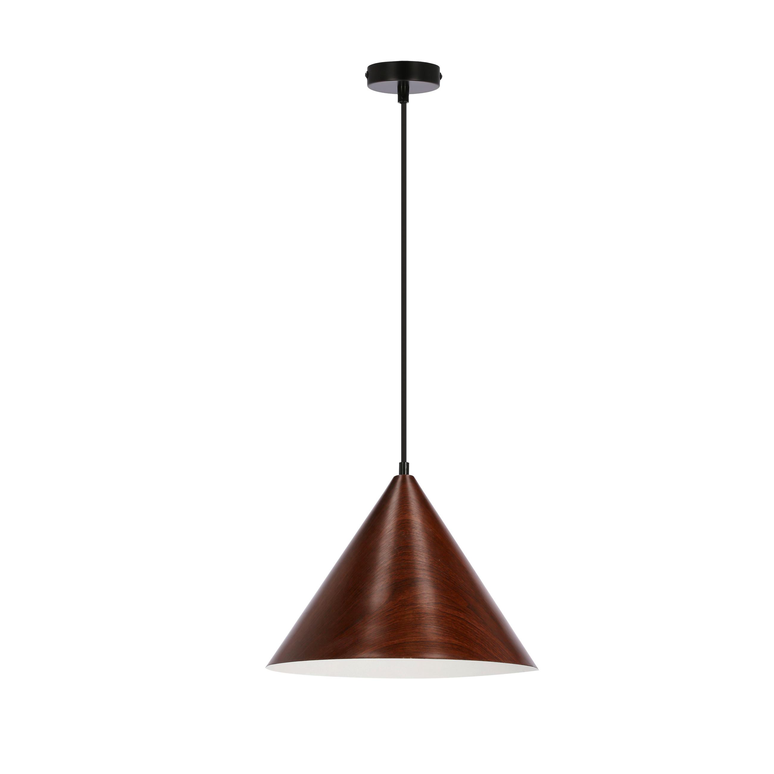 HÄNGELEUCHTE 31-23414 DUNCA - Nussbaumfarben/Schwarz, Design, Metall (32/32/115cm)