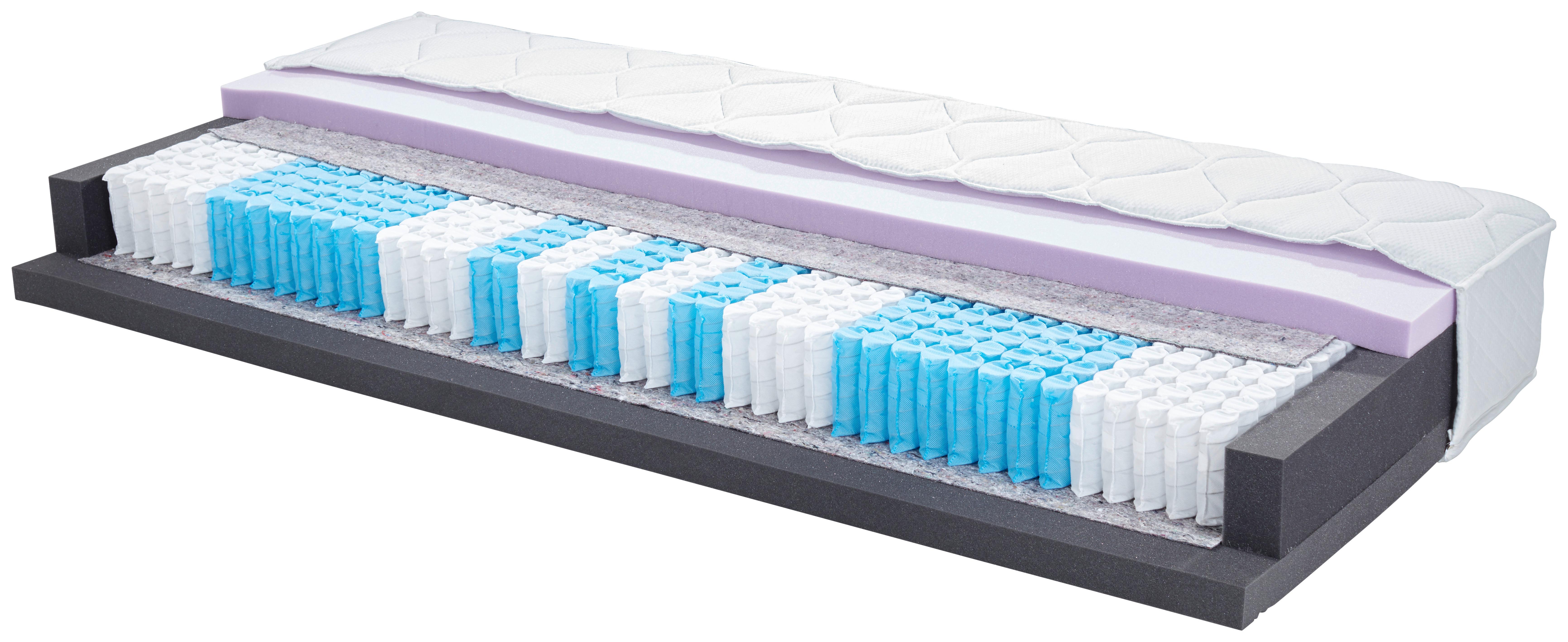 Taschenfederkernmatratze Noxira - Weiß, Textil (120/200cm) - Primatex