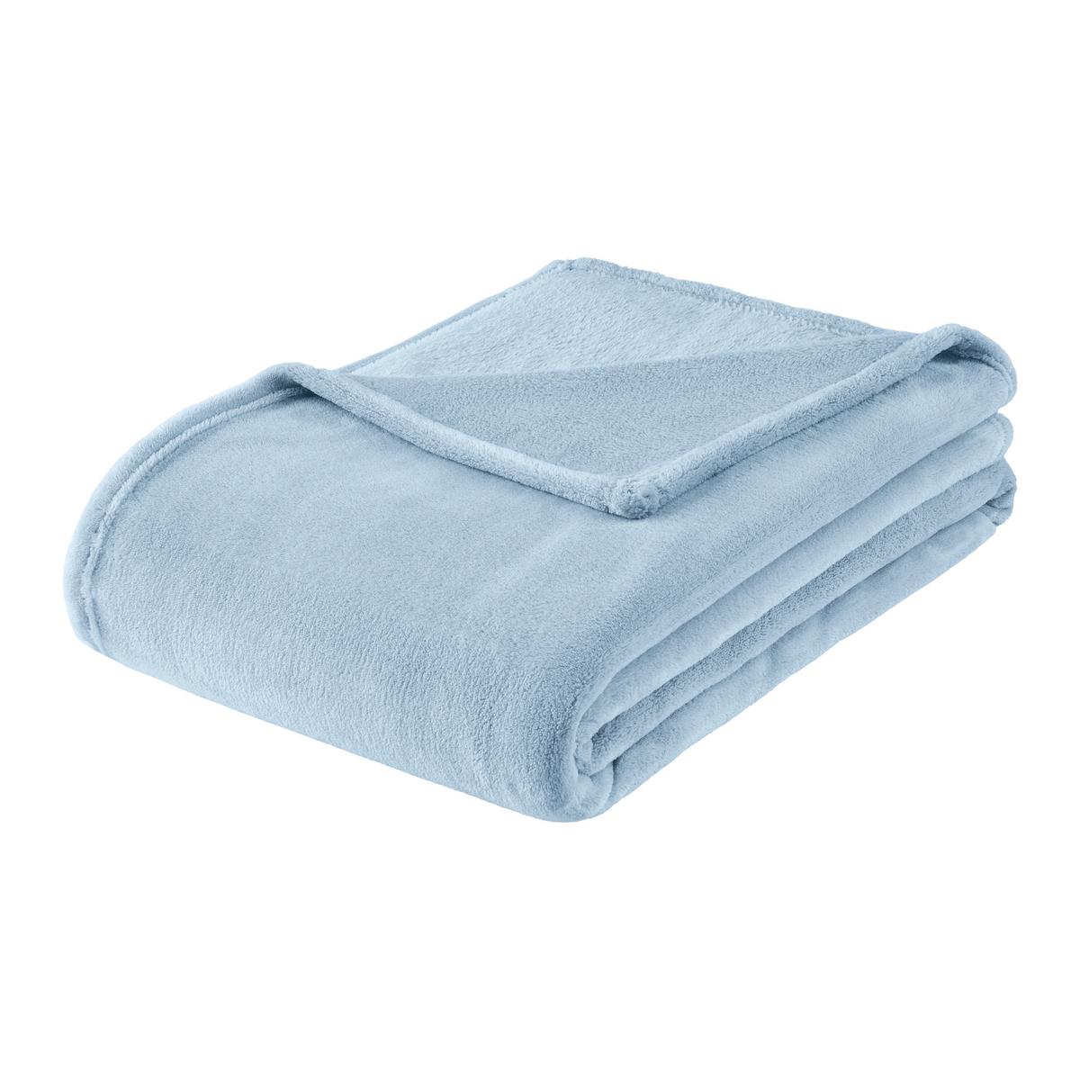 MÄKKÁ DEKA KUSCHELIX -EXT- -AKT- - svetlomodrá, textil (140/200cm) - Mömax