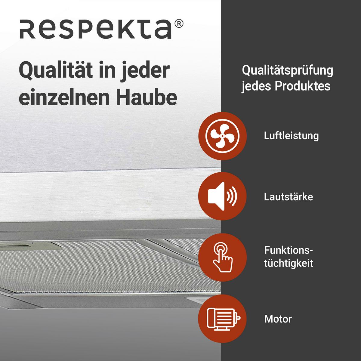 Dunstabzugshaube Respekta Dalia Edelstahlfarben B: 60 Cm - Edelstahlfarben, Trend, Metall (60/70-108/50cm) - Respekta