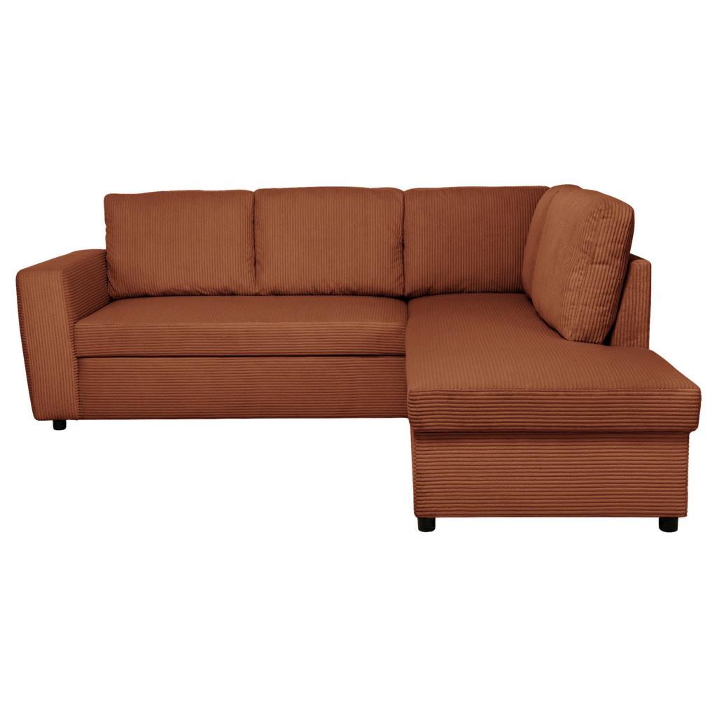 Ecksofa mit Schlaffunktion Toulouse terracotta, 224x206cm