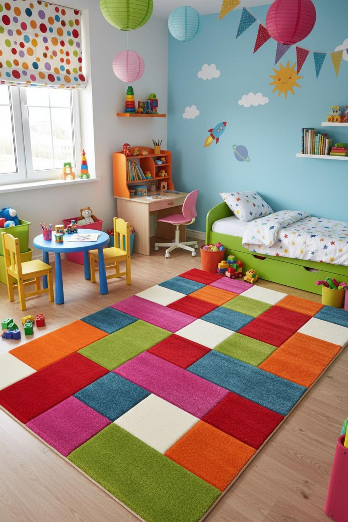 Webteppich Diamond Kids 646 - Multicolor, Basics, Textil (120/170cm)