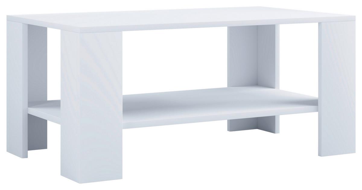 Konferenční stolek Dalus, bílý - bílá, Moderní, kompozitní dřevo (90/53/41cm) - MID.YOU